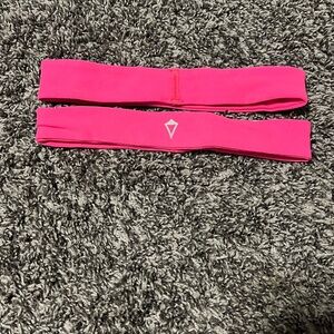 2 ivivva by lululemon headbands hot pink headbands never worn inside tags on
